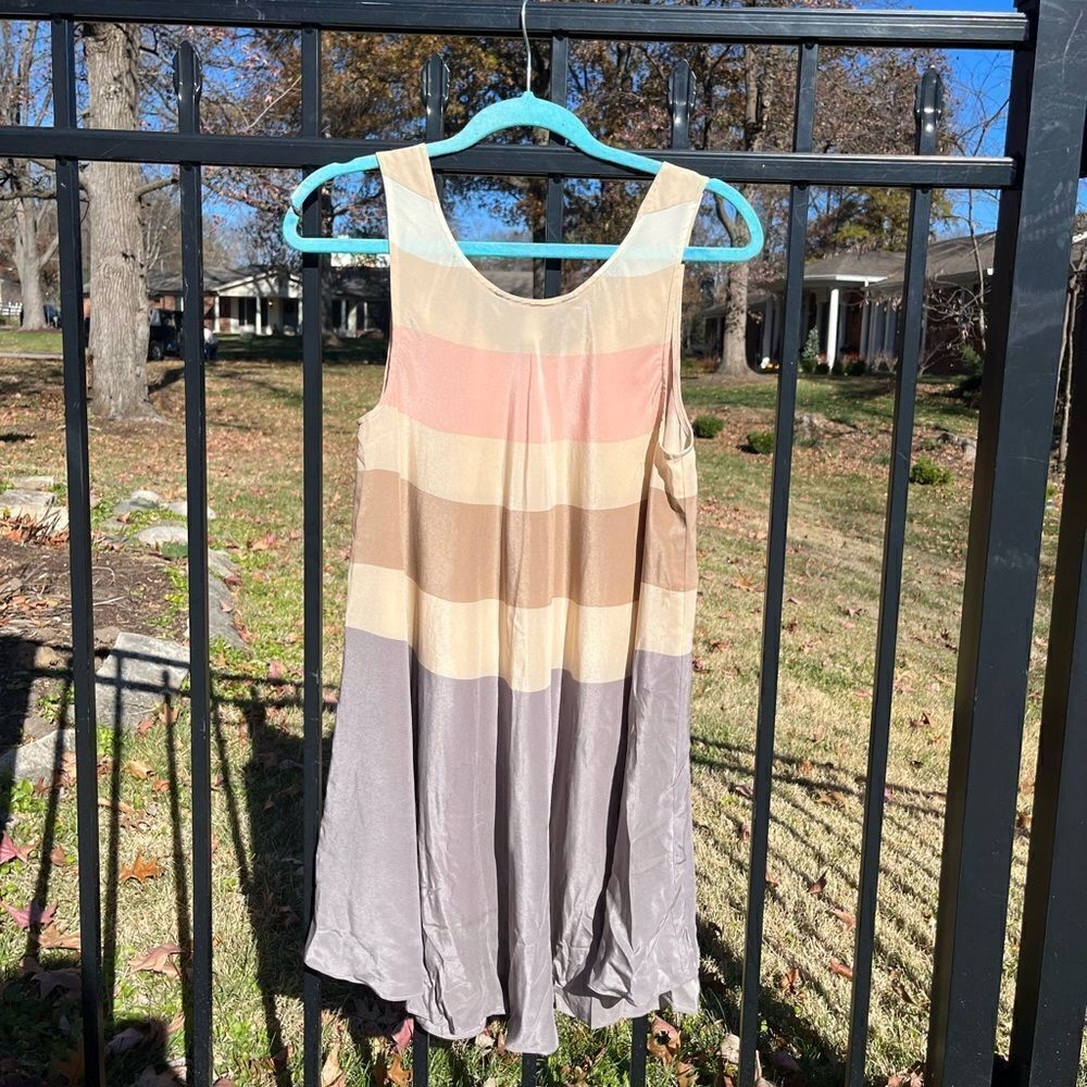 Marc by Marc Jacobs Simone Silk Striped Swing Dress NWT - Picture 9 of 11